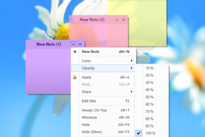 Tạo Sticky Note (ghi chú) trên màn hình Desktop Win 7/8/10