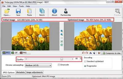 Hướng dẫn giảm dung lượng ảnh bằng phần mềm Riot và Microsoft Picture Manager