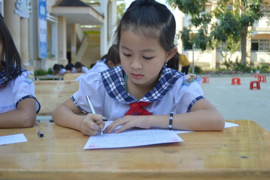 Trường Tiểu học Lê Văn Tám tổ chức ngày hội khai bút đầu Xuân