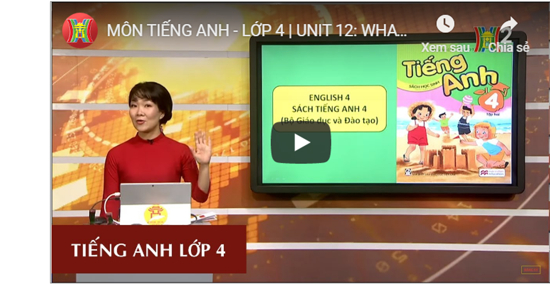 MÔN TIẾNG ANH – LỚP 4 | UNIT 12: WHAT DOES YOUR FATHER DO | 19H45 NGÀY 26.03.2020