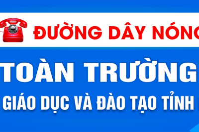 Sở GDĐT tỉnh Kon Tum thông báo công khai số điện thoại đường dây nóng và hộp thư điện tử công vụ