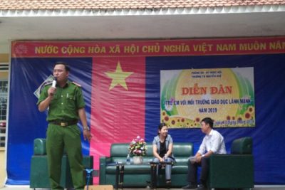 Trường tiểu học Nguyễn Huệ tổ chức Diễn đàn “trẻ em với môi trường giáo dục lành mạnh” năm 2019