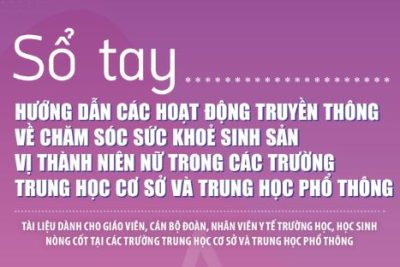 Sổ tay hướng dẫn các hoạt động truyền thông về chăm sóc sức khỏe sinh sản vị thành niên nữ trong các trường THCS và THPT