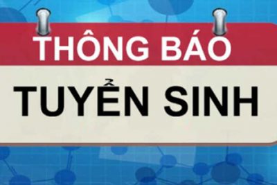 Thông báo tuyển sinh trình độ Sơ cấp, Trung cấp, Cao đẳng; liên thông từ Trung cấp lên Cao đẳng và từ Trung cấp, Cao đẳng lên Đại học năm 2020