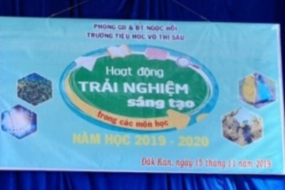 Trường Tiểu học Võ Thị Sáu tổ chức hoạt động trải nghiệm sáng tạo cho học sinh