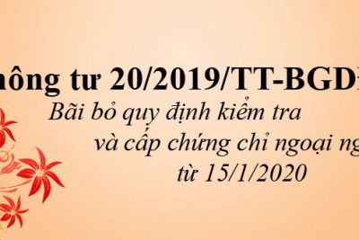 Bộ Giáo dục bỏ quy định về kiểm tra và cấp chứng chỉ ngoại ngữ theo chương trình giáo dục thường xuyên