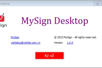 Video hướng dẫn ký văn bản điện tử bằng chữ ký số MySign Viettel