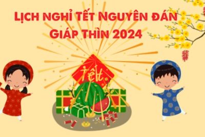 Nghỉ tết Âm lịch, lễ Quốc khánh năm 2024 đối với cán bộ, công chức, viên chức và người lao động